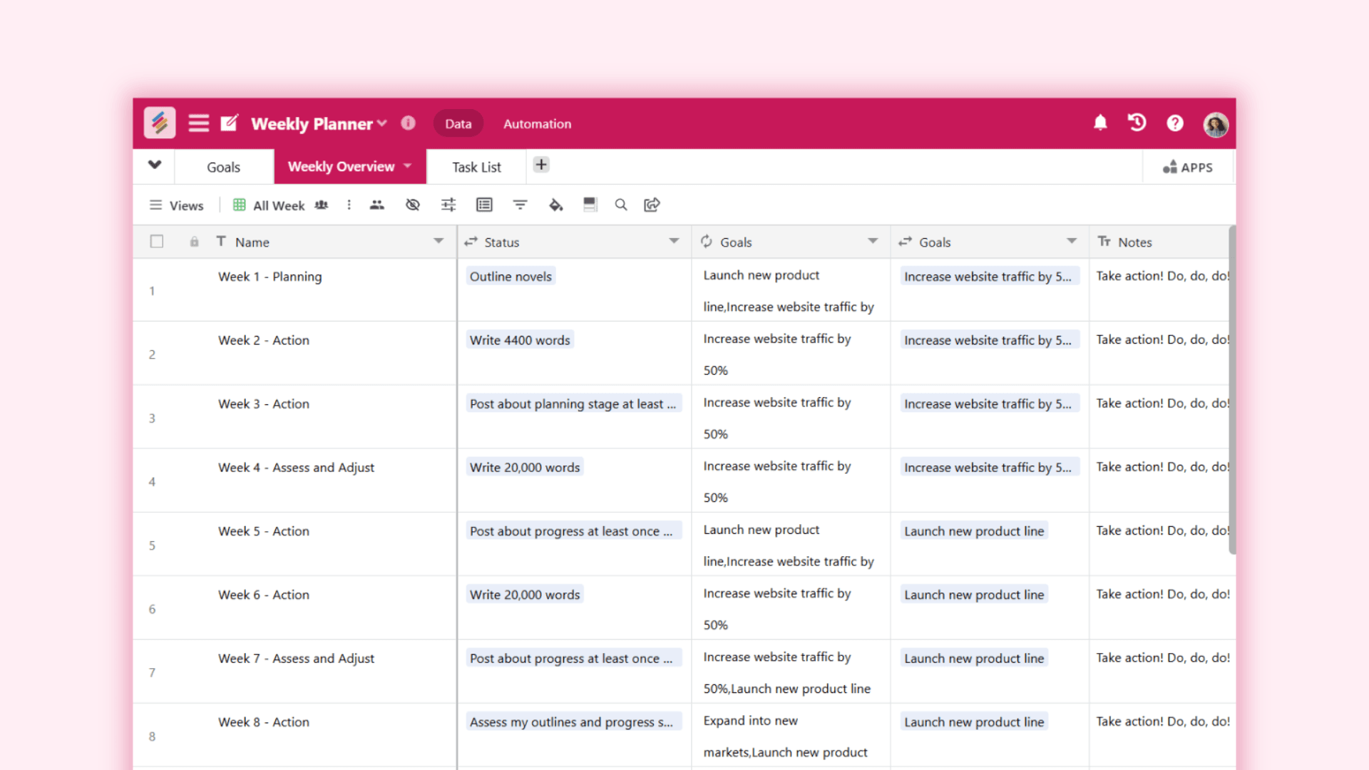 Gift Ideas Tracker - Free Personal & Hobby Template | Stackby